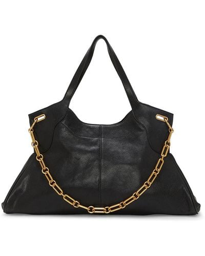 Vince Camuto Freya Leather Tote - Black
