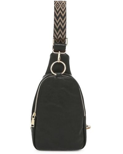 Crown Vintage Guitar Strap Sling Bag - Black