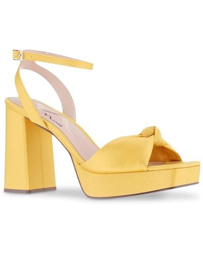 Nina Seline Platform Sandal - Yellow