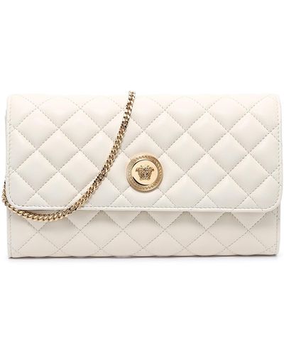 Versace Quilted Leather Clutch - Black