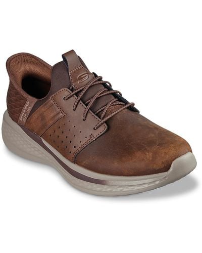 Skechers Slip-ins® Relaxed Fit® Slade Zachary Slip-on Sneaker - Brown