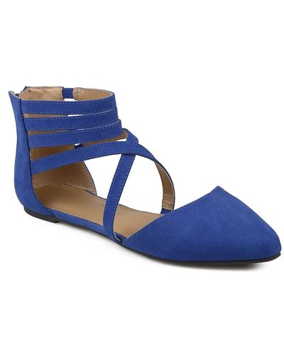 Journee Collection Marlee Flat - Blue