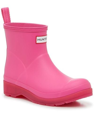 HUNTER Original Play Short Waterproof Rain Boot - Pink