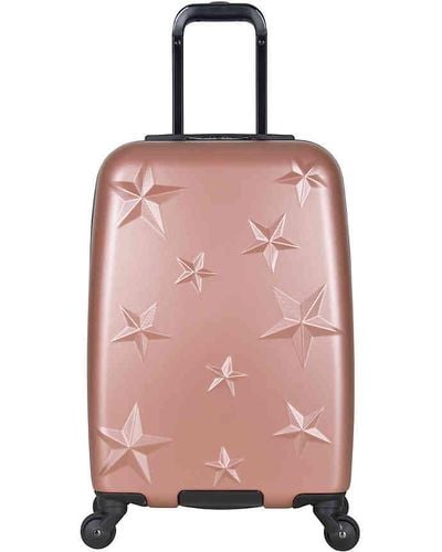 Aimee Kestenberg Star Molded 20-inch Carry-on Hard Shell Luggage - Pink