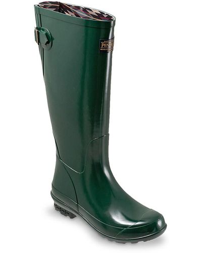 Pendleton Gloss Tall Rain Boot - Green