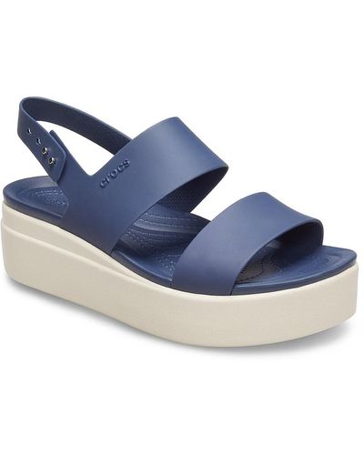 Crocs™ Brooklyn Low Wedge Sandal - Blue