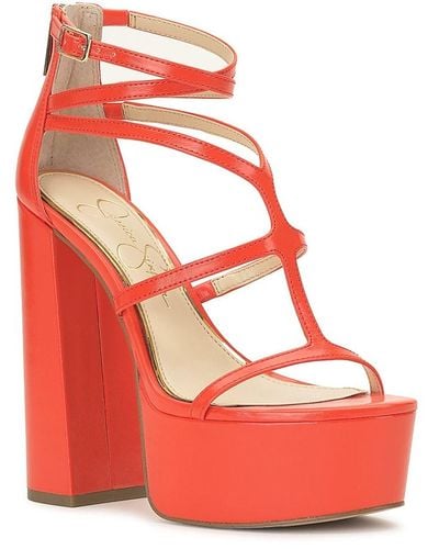 Jessica Simpson Aamina Platform Sandal - Red