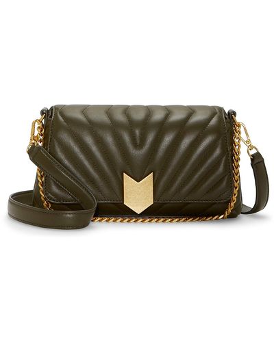 Vince Camuto Theon Leather Crossbody Bag - Green