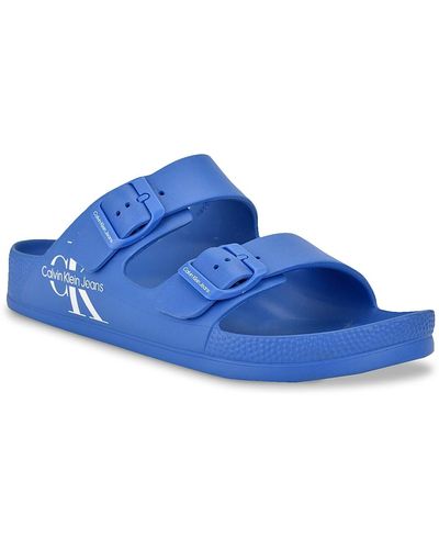 Calvin Klein Zion Slide Sandal - Blue