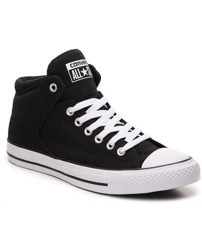 Converse Chuck Taylor All Star High Street Mid Casual Sneakers From Finish Line - Black