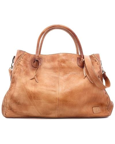 Bed Stu Rockaway Leather Tote - Brown