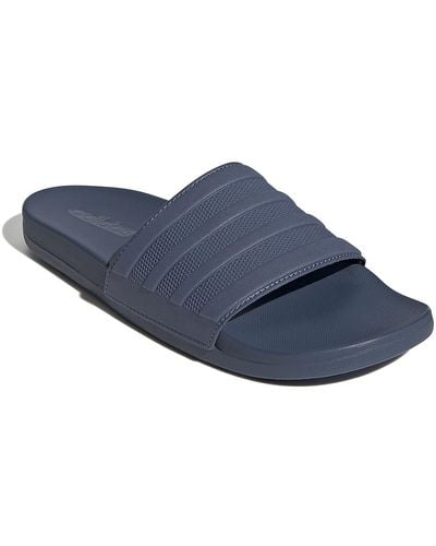 adidas Adilette Comfort Mono Slide Sandal - Blue
