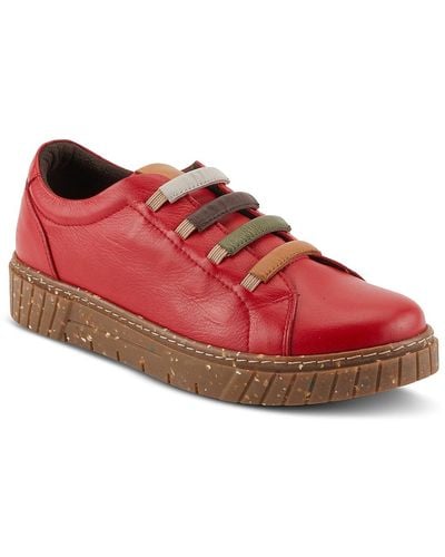 Spring Step Rugby Slip-on Sneaker - Red