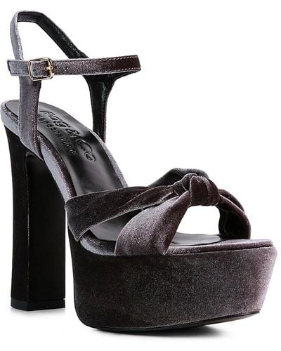 Rag & Co Liddel Platform Sandal - Black