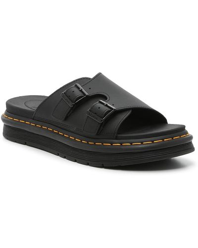 Dr. Martens Dax Men's Leather Slide Sandals Black