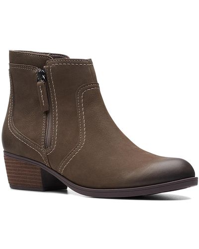Clarks Charlton Ave Bootie - Brown