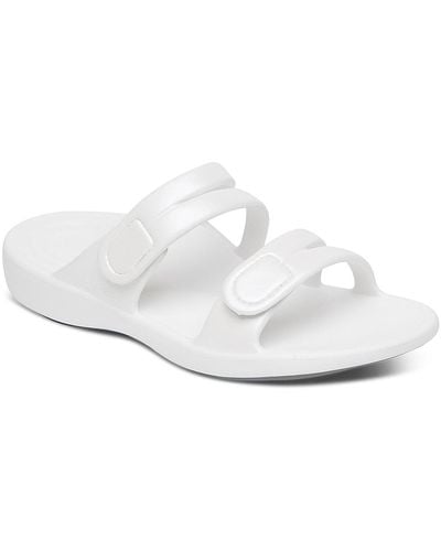 Aetrex Janey Sport Sandal - White