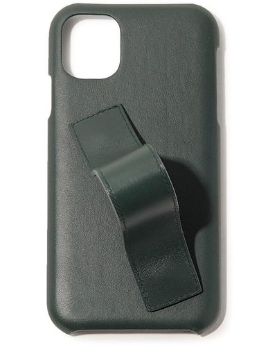 Bottega Veneta Woven Strap Leather Iphone 11 Case - Green