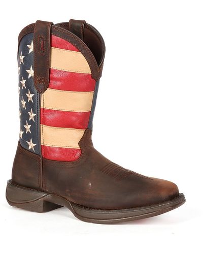 Durango Rebel Patriotic Cowboy Boot - Brown