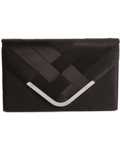Black Beaded Evening Handbag, La Regale, Clutch Purse, Cross