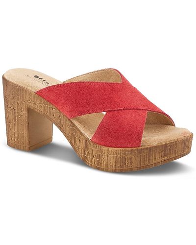 Spring Step Blanchar Platform Sandal - Red