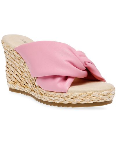 Anne Klein Weslite Wedge Sandal - Pink