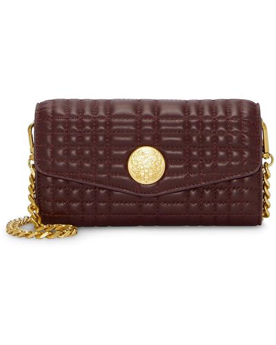 Vince Camuto Barb Leather Clutch - Brown