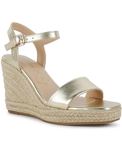 LONDON RAG Augie Wedge Sandal - Metallic