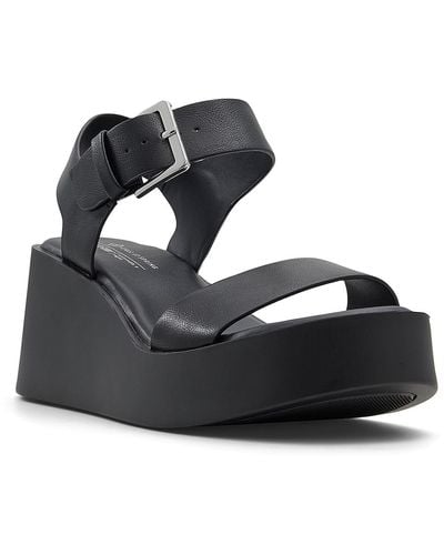 Call It Spring Merisa Platform Sandal - Black