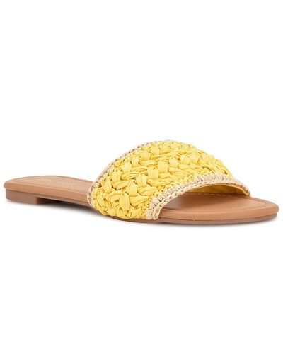 Nine West Beehiv Slide Sandal - Yellow
