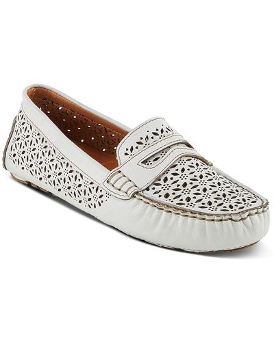 Spring Step Crain Moccasin - White