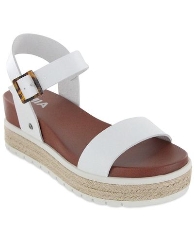 MIA Kiera Espadrille Platform Sandal - White