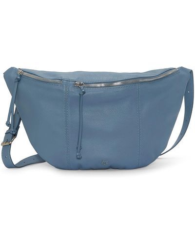 Lucky Brand Feyy Leather Shoulder Bag - Blue