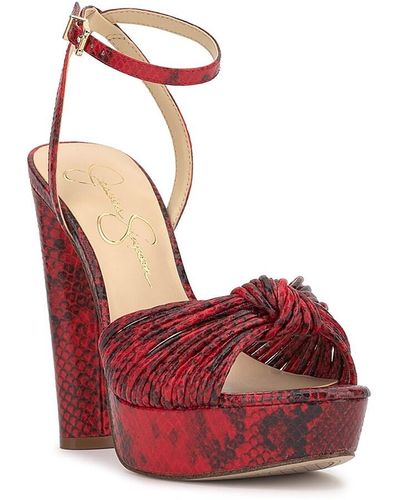 Jessica Simpson Immie Platform Sandal - Red