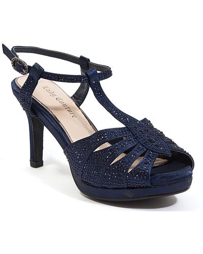 Lady Couture Midnight Platform Sandal - Blue