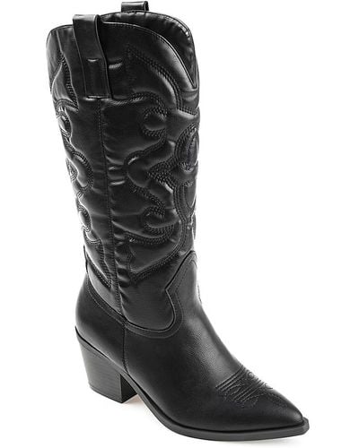 Journee Collection Chantry Boot - Black