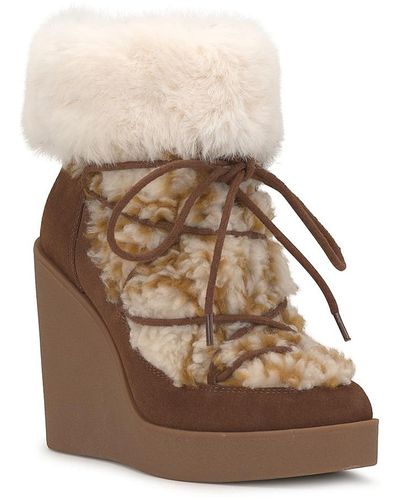 Jessica Simpson Myina Wedge Bootie - Brown