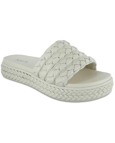 MIA Bri Platform Sandal - White
