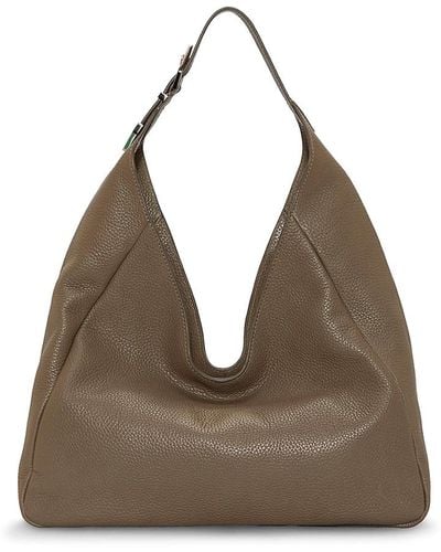 Vince Camuto Marza Leather Hobo Bag - Black