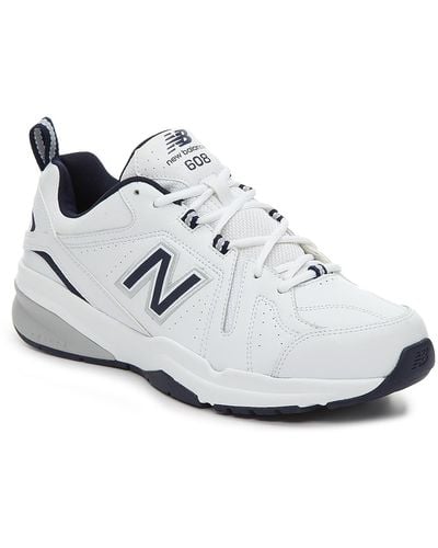 New Balance 608 V5 Medium/X-Wide Walking Shoes - White