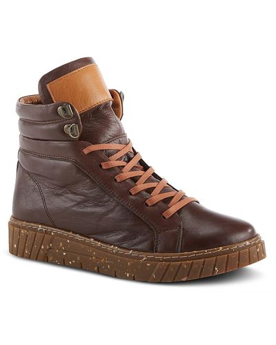 Spring Step Rollara High-top Sneaker - Brown