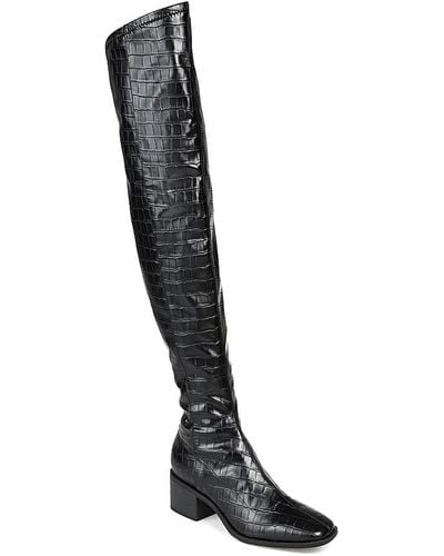 Journee Collection Mariana Extra Wide Calf Over-the-knee Boot - Black