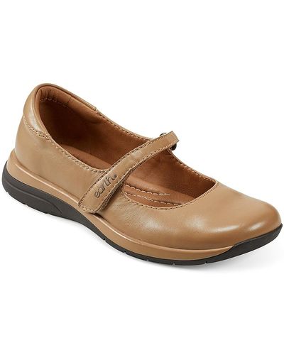 Earth Tose Mary Jane Slip-on - Brown