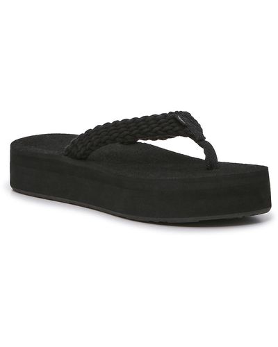 Roxy Tidepool Platform Sandal - Black