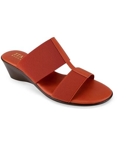 Italian Shoemakers Sadey Wedge Sandal - Red