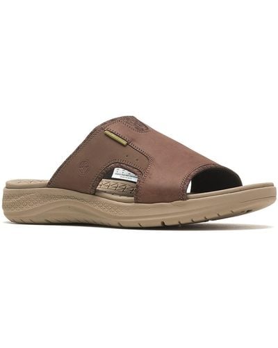 Hush Puppies Activate Slide Sandal - Brown