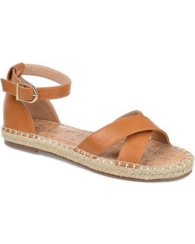 Journee Collection Lyddia Espadrille Sandal - Brown