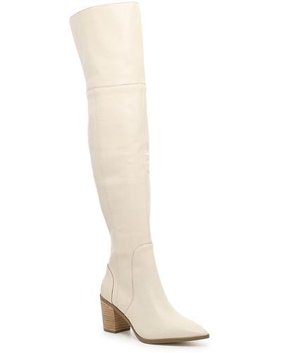 Charles David Elda Thigh High Boot - White