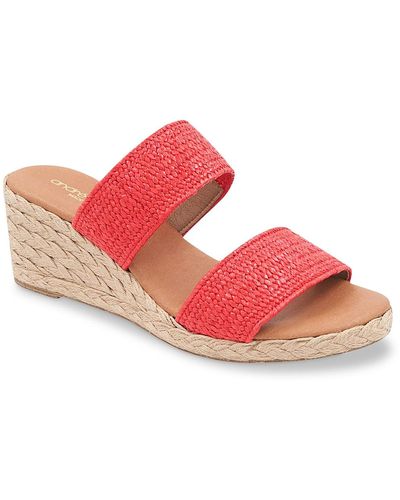 Andre Assous Nori Wedge Sandal - Red