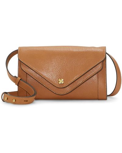 Lucky Brand Love Leather Crossbody Wallet - Brown